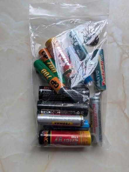 Photo of free Rechargeable batteries (bag 2) (Notting Hill W11) #1