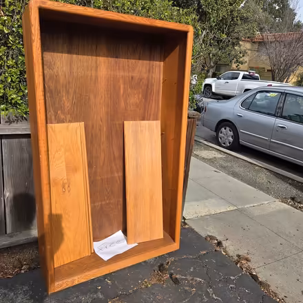Photo of free Beautiful Oak Bookshelf (360 Chiquita Avenue MV) #4