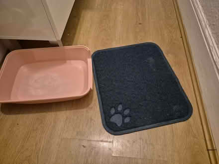 Photo of free Small cat litter tray and litter mat (Balsall Heath B12) #1