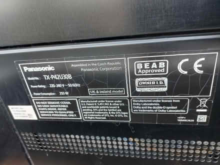 Photo of free 42" Panasonic tv spares or repairs (Carlton, NG4) #2