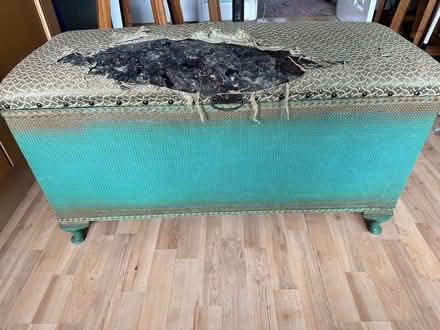 Photo of free Lloyd loom Ottoman (Alwoodley LS17) #1