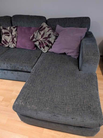 Photo of free 3 seater grey chaise corner sofa (Norwich NR3) #4
