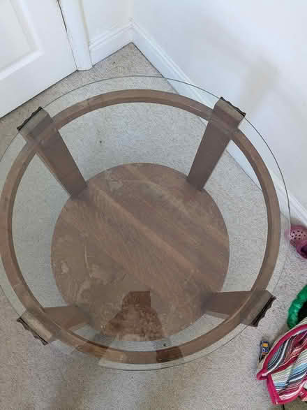 Photo of free Glass top table (South Abingdon OX14 5) #2