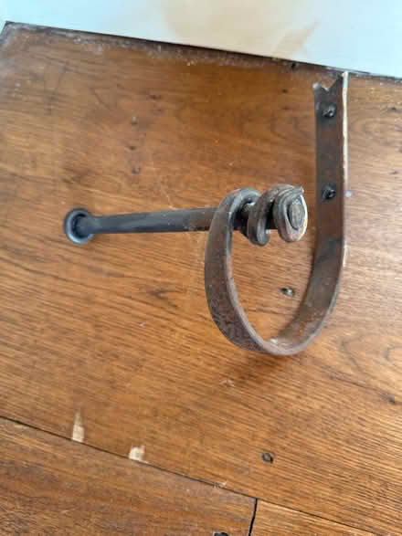 Photo of free Rolled iron toilet roll holder (Sharnbrook) #2