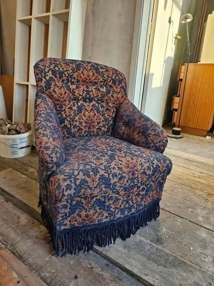 Photo of free Rather charming fabric covered small chair (Bohemia TN37) #1