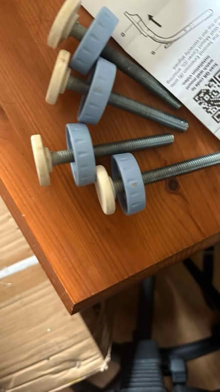 Photo of free Lindam blue white baby safety gate (Chatham) #3