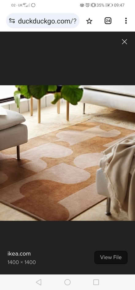 Photo of free Ikea flat woven rug (Victoria SW1) #1