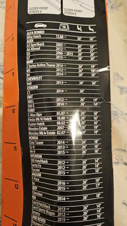 Photo of free Asda windscreen wiper 26 in' curve (CO1 Newtown) #2