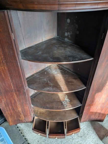 Photo of free Antique corner cabinet (Frome Stonebridge area BA11 2) #3