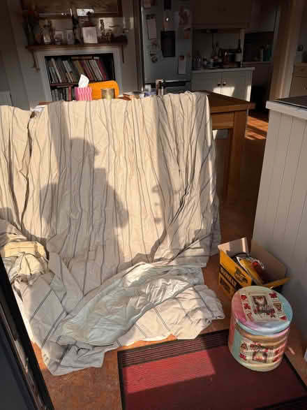 Photo of free Very large Lined Curtain with all fittings. (Royal Leamington Spa CV32) #1