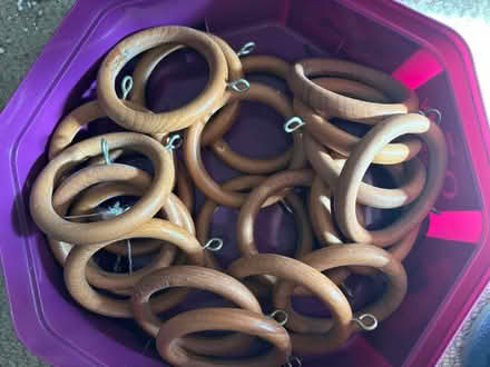 Photo of free Wooden curtain rings (Godstone) #2