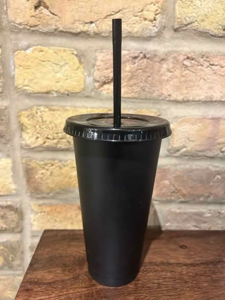 Photo of free Re-usable plastic cup with straw (TW12 - Hampton Hill) #1