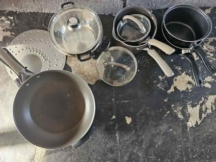 Photo of free Selection of pots and frying pans (GU21) #1