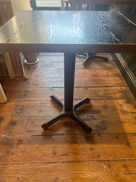 Photo of free 7 ex restaurant tables - 60x70cm (St John's Hill London SW11 1) #1