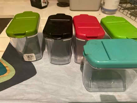 Photo of free 5 small 12cm height canisters (West Ealing) #1