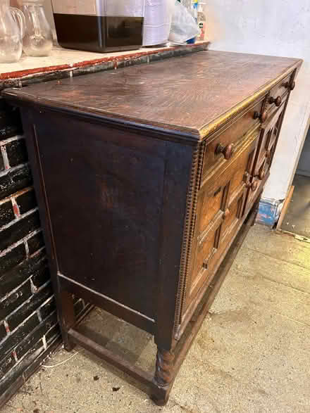 Photo of free Large wood chest (St John's Hill London SW11 1) #1