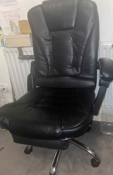 Photo of free Black massage desk chair (Norbury) #2