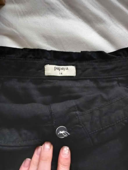 Photo of free Black size 14 linen skirt (St. Agnes TR5) #2