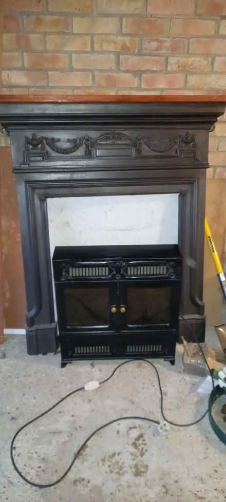 Photo of free Electric fireplace + cast iron surround (Liphook GU30) #3