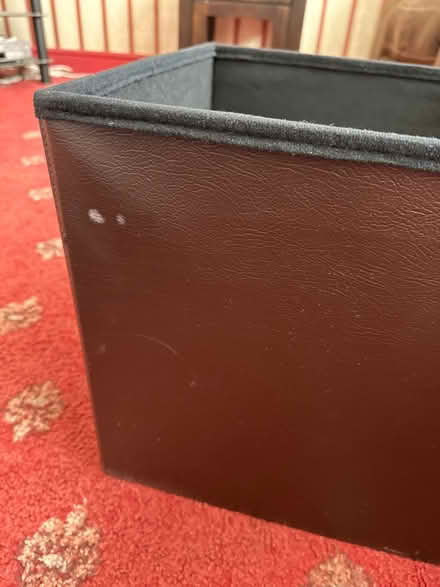 Photo of free Brown leather style storage box (CT5) #3