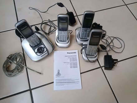 Photo of free Set of 4 Panasonic cordless phones (Harrogate HG1) #1