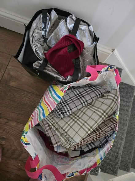 Photo of free 2 big bags of fabrics (Cheshunt EN8) #1