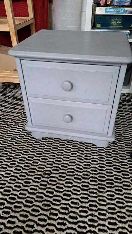 Photo of free Small painted solid pine chest of drawers / bedside cabinet (New Marston OX3) #1