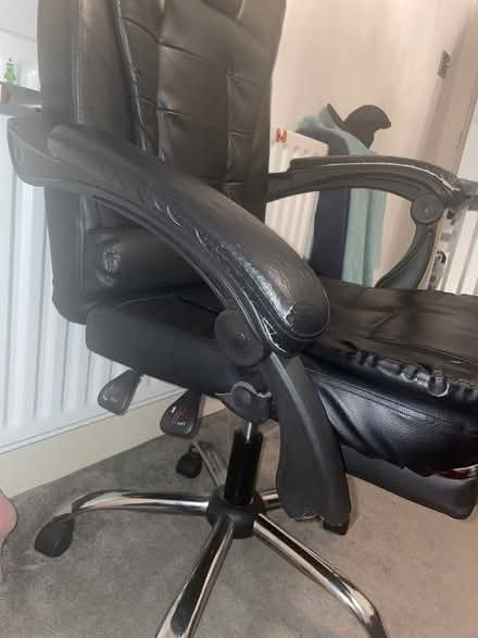 Photo of free Black massage desk chair (Norbury) #4