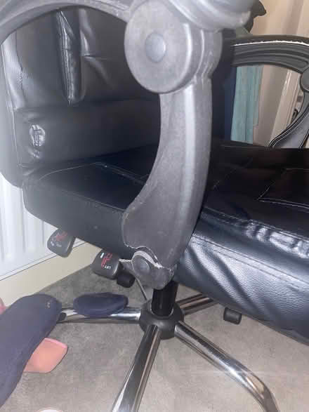 Photo of free Black massage desk chair (Norbury) #3