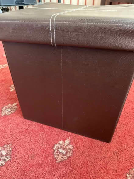 Photo of free Brown leather style storage box (CT5) #1