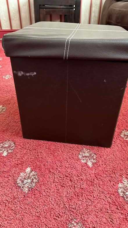 Photo of free Brown leather style storage box (CT5) #4