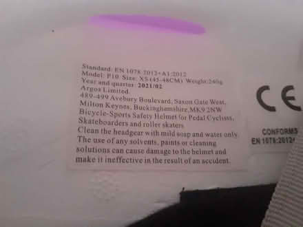 Photo of free Toddler cycle helmet (Panshanger AL7) #2