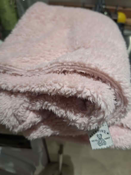 Photo of free Dunelm pale pink Teddy Bear fleece pillow cases x4 (Spondon DE21) #1