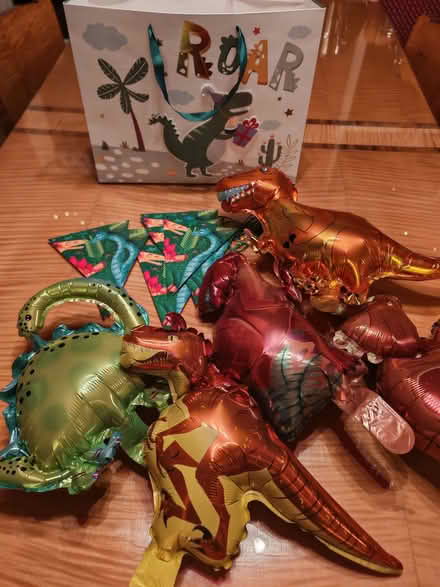 Photo of free Dinosaur gift bag, balloons and bunting (Upper Walthamstow E17) #1