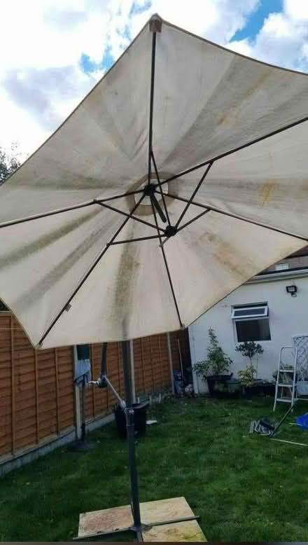 Photo of free Cream Cantilever 3m banana parasol canopy Vonhaus (Seven Kings IG3) #2