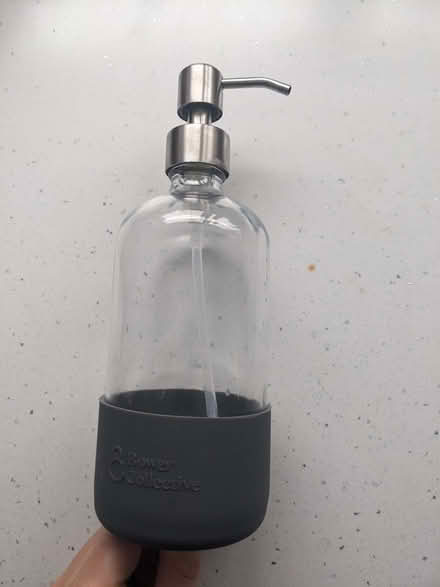 Photo of free Glass soap dispenser (Wavertree Nook L15) #1