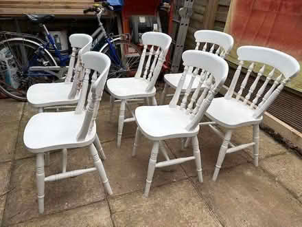 Photo of free Six wooden dining shairs (Coombe KT2) #1