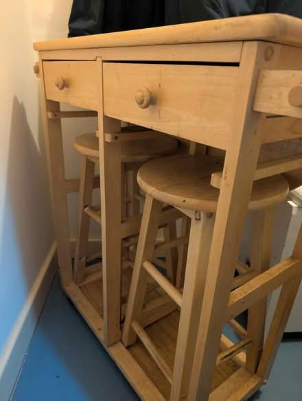 Photo of free Table and stools with drawers (B11) #1