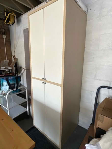 Photo of free Tall storage cabinet. Ikea wood. (Great Shelford CB22) #1