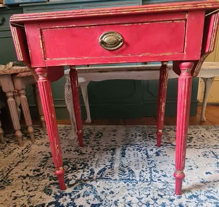 Photo of free Side Table Drop Leaf Shabby Chic Painted Broken Leg (Abbeyhill EH7) #1