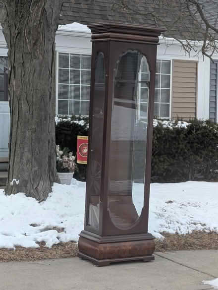 Photo of free Wood&glass hutch/curio (Warrenville) #1