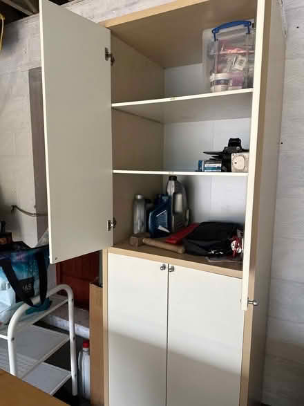 Photo of free Tall storage cabinet. Ikea wood. (Great Shelford CB22) #2