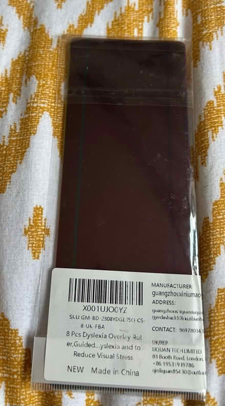 Photo of free Dyslexia over lay strips (L26) #2