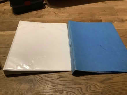 Photo of free A4, 2 ring binder files, White and Blue, 2 ring. (Brampton S40) #1