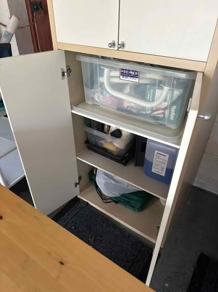 Photo of free Tall storage cabinet. Ikea wood. (Great Shelford CB22) #3