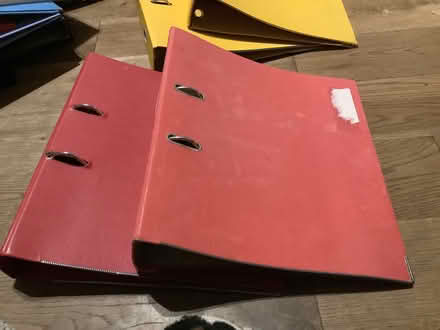 Photo of free 2 red lever arch files, can be split, if (Brampton S40) #1