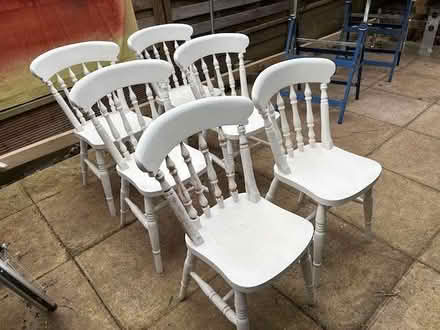 Photo of free Six wooden dining shairs (Coombe KT2) #2