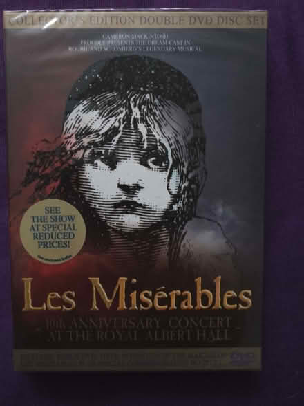 Photo of free Les Miserables 10th Anniversary DVD (Wealdstone HA3) #1