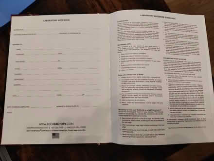 Photo of free Unused Laboratory Notebook (Northwich CW8) #2