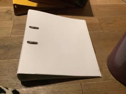 Photo of free 1 white lever arch file. (Brampton S40) #1